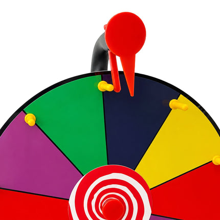 Prize Wheel with Stand, Multicoloured, 30 cm Diameter