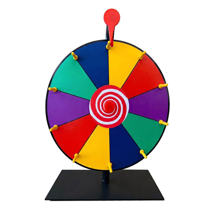 Prize Wheel with Stand, Multicoloured, 30 cm Diameter