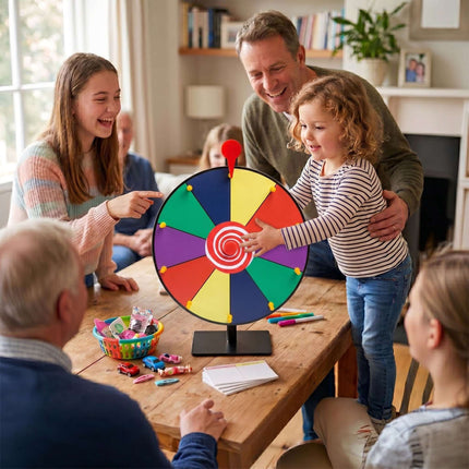 Prize Wheel with Stand, Multicoloured, 30 cm Diameter
