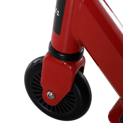 Pro Freestyle Stunt Scooter, Aluminium, 100 mm Rollen, Rot