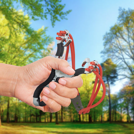 Professional slingshot with latex bands