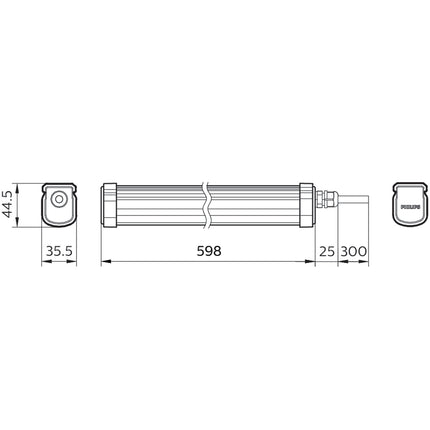 ProjectLine Deckenleuchte 60cm 17W 1700lm IP65