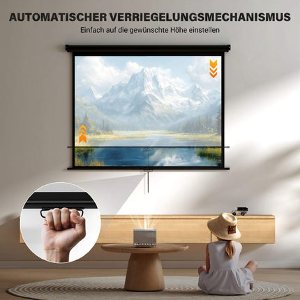 Beamer-Leinwand 84 Zoll 4:3, 171 x 128 cm Rollo