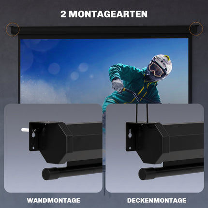 Beamer-Leinwand 84 Zoll 4:3, 171 x 128 cm Rollo