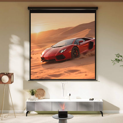 Projector Screen 99 Inch 1:1, 178x178 cm, 4K