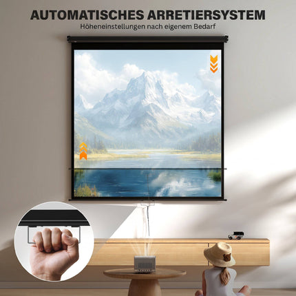 Projector Screen 99 Inch 1:1, 178x178 cm, 4K