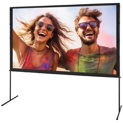 Projector Screen With Stand, 100 Inch 16:9, Carry Bag