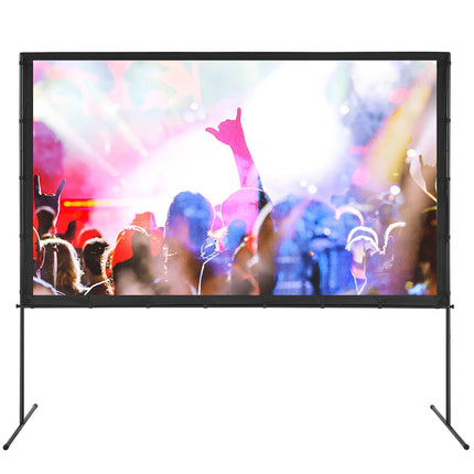 Projector Screen With Stand, 100 Inch 16:9, Carry Bag