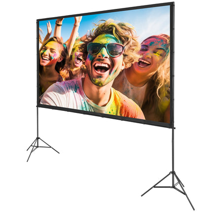 Projector Screen With Stand, 120 Inch 16:9, Carry Bag