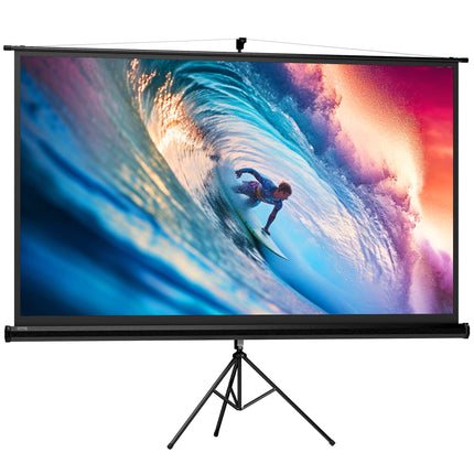 Beamer-Leinwand mit Ständer, 100 Zoll, 16:9 HD 4K