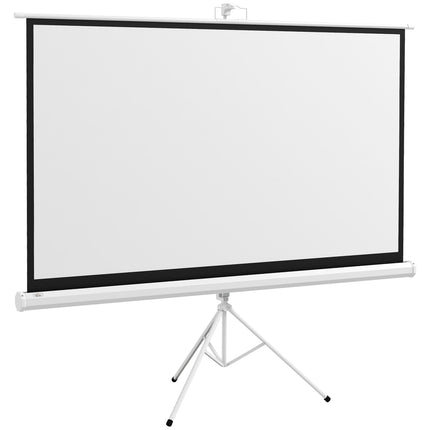 Beamer-Leinwand mit Ständer, 186x105 cm, 16:9 HD 4K