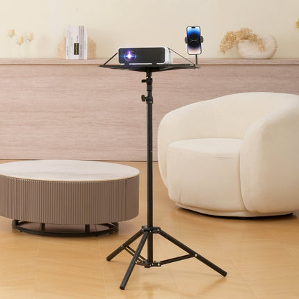 Projector Stand Tripod, 27–63 In Height, Tray, Phone Holder