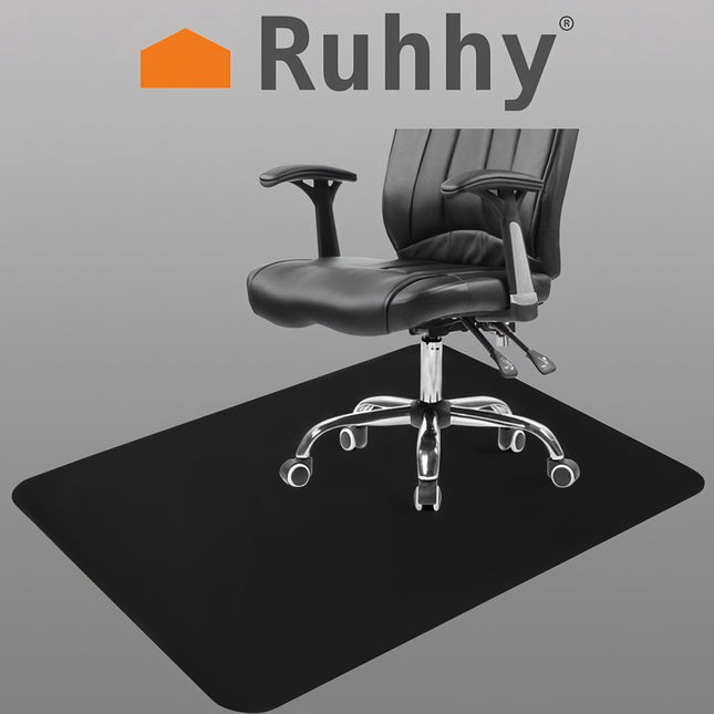 Stuhlschutzmatte 90x130cm RUHHY - schwarz 