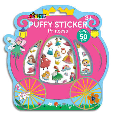 Puffy Stickers, Princess Design, Fun for Crafts and Scrapbooking