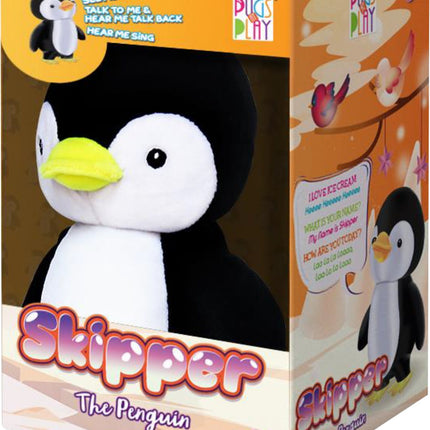 Pugs At Play Walking And Talking Penguin Skipper, 23Cm