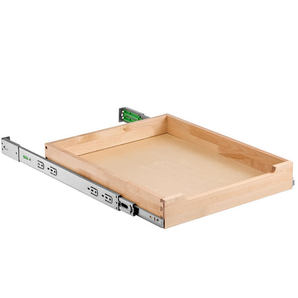 Pull-Out Cabinet Organizer, 17 x 21 in, Soft-Close, Solid Wood