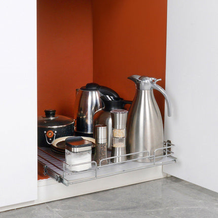 Pull-Out Cabinet Organizer, 43 x 53 cm, Chrome Steel