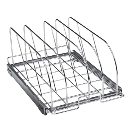 Pull Out Pan and Pot Rack, Adjustable Dividers, 12.5 In