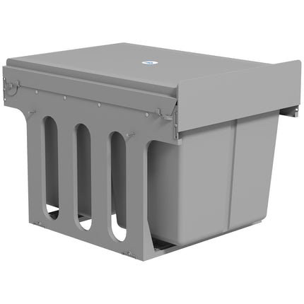 Pull-Out Trash Bin, 3 Compartments, 15L + 8L x 2, Soft-Close