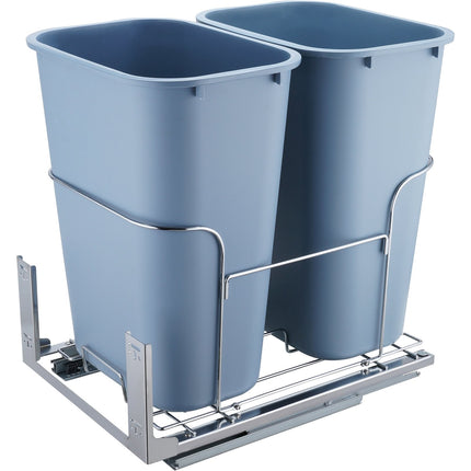 Pull-Out Trash Can, 2 x 35L Under-Cabinet Soft-Close