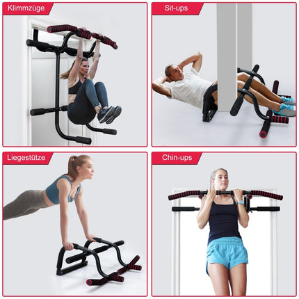 Pull-Up Bar for Doorway, 150kg Capacity, Foam Grip
