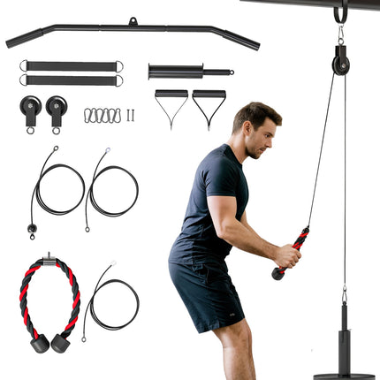Pulley System for Home Gym Arm Strength Training