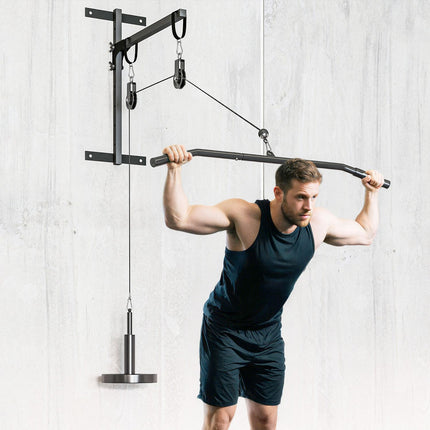 Pulley System for Home Gym Arm Strength Training