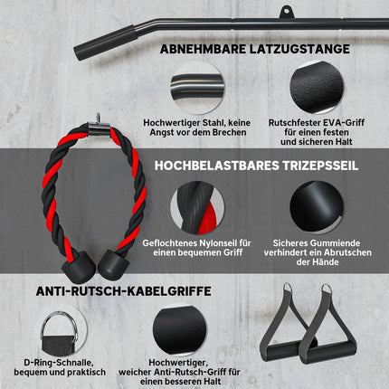 Pulley System for Home Gym Arm Strength Training