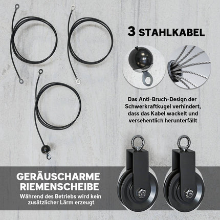 Pulley System for Home Gym Arm Strength Training