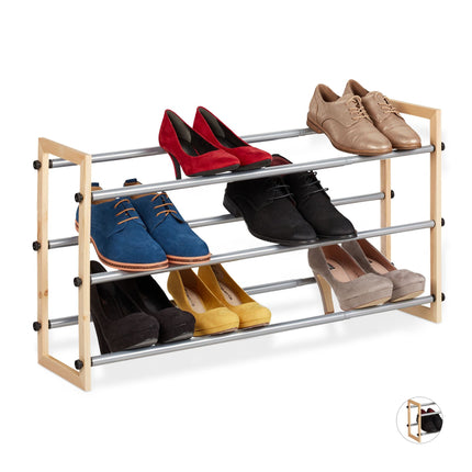 Pull-out shoe shelf