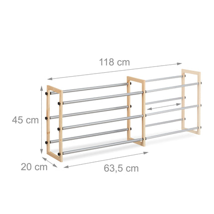 Pull-out shoe shelf