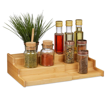 Pull-out spice shelf