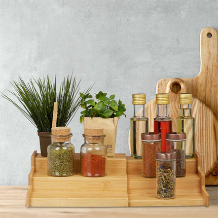 Pull-out spice shelf