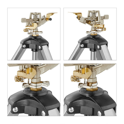 Pulsation sprinklers with gray silver stand