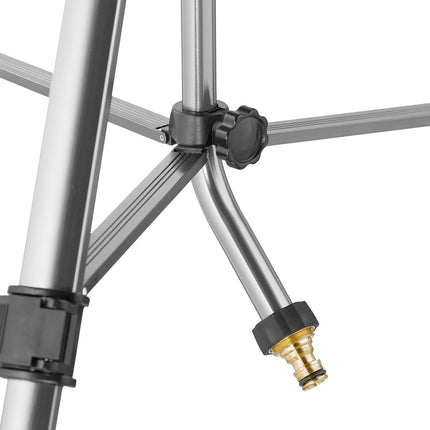 Pulsation sprinklers with gray silver stand