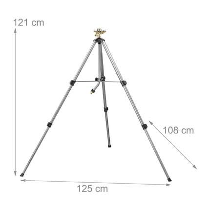 Pulsation sprinklers with gray silver stand