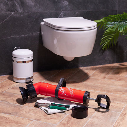 Pump for pipe cleaning 2 accessories