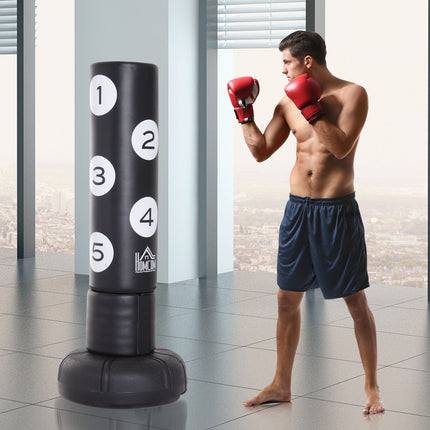 Samostatně stojící boxovací pytel 176cm, odolný, s vinylovým potahem