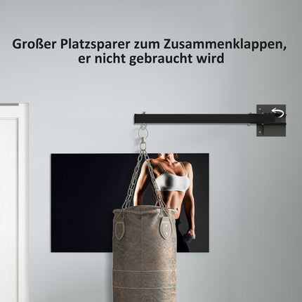 Verstellbare Wandhalterung aus Stahl für Boxsack – bis zu 100 kg