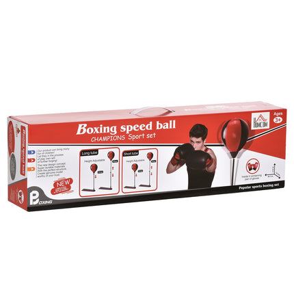 Adjustable Boxing Rack for Kids 5-8 - Includes Gloves