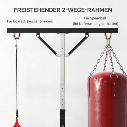 Höhenverstellbarer Boxsackständer aus Stahl, freistehend