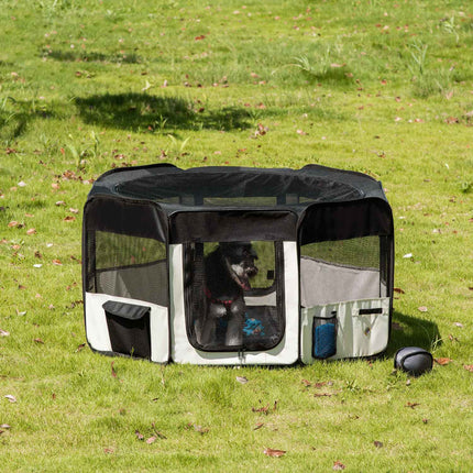Puppy Run Outdoor Ren Dierenbox Box Puppyhek, 600D Oxford, Ø120Xh58Cm