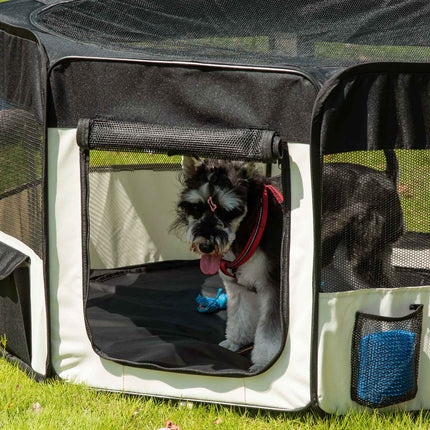 Puppy Run Outdoor Ren Dierenbox Box Puppyhek, 600D Oxford, Ø120Xh58Cm