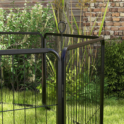 Ohrádka pro štěňata, venkovní výběh – 8 panelů, dvířka, 60x80 cm