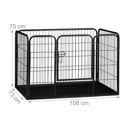 Puppy kennel with floor