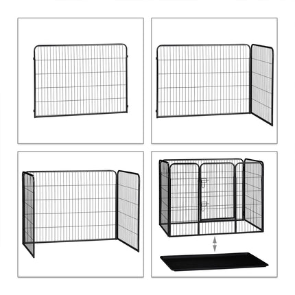 Niche pour chiots avec plancher