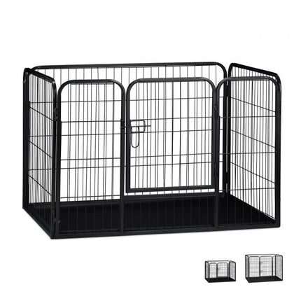 Puppy kennel with floor