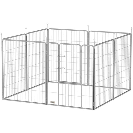 Dog playpen, Outdoor steel cabinet with door, 8-piece