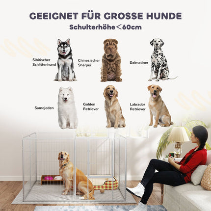 Dog playpen, Outdoor steel cabinet with door, 8-piece