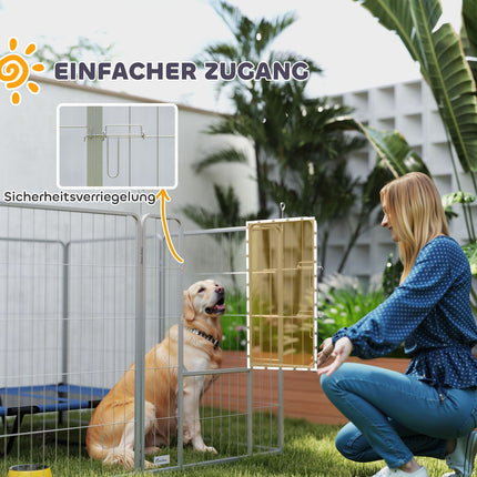 Dog playpen, Outdoor steel cabinet with door, 8-piece